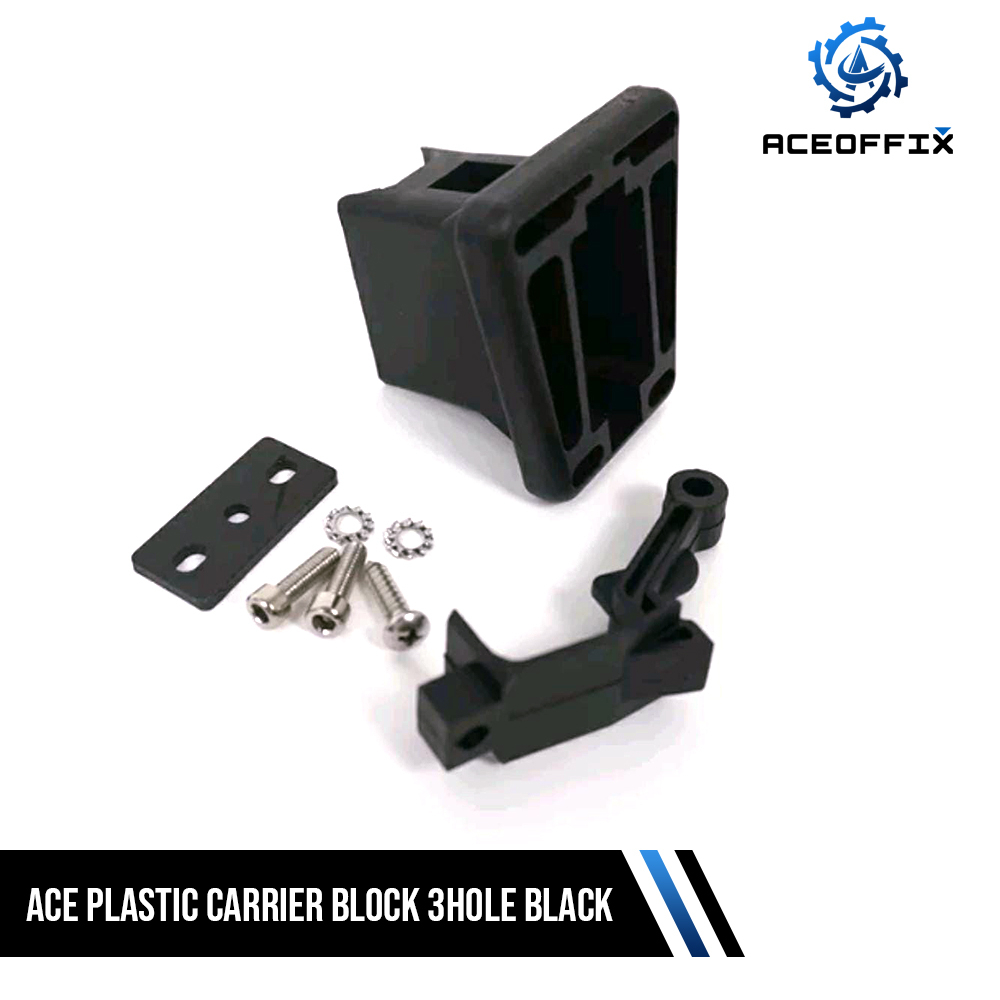 Ace PLASTIC CARRIER BLOCK 3HOLE BLACK Shopee Malaysia