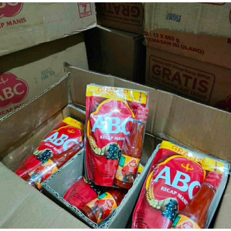 Abc Soy Sauce REFILL Packaging 685gr free ABC sambal Sauce | Shopee ...