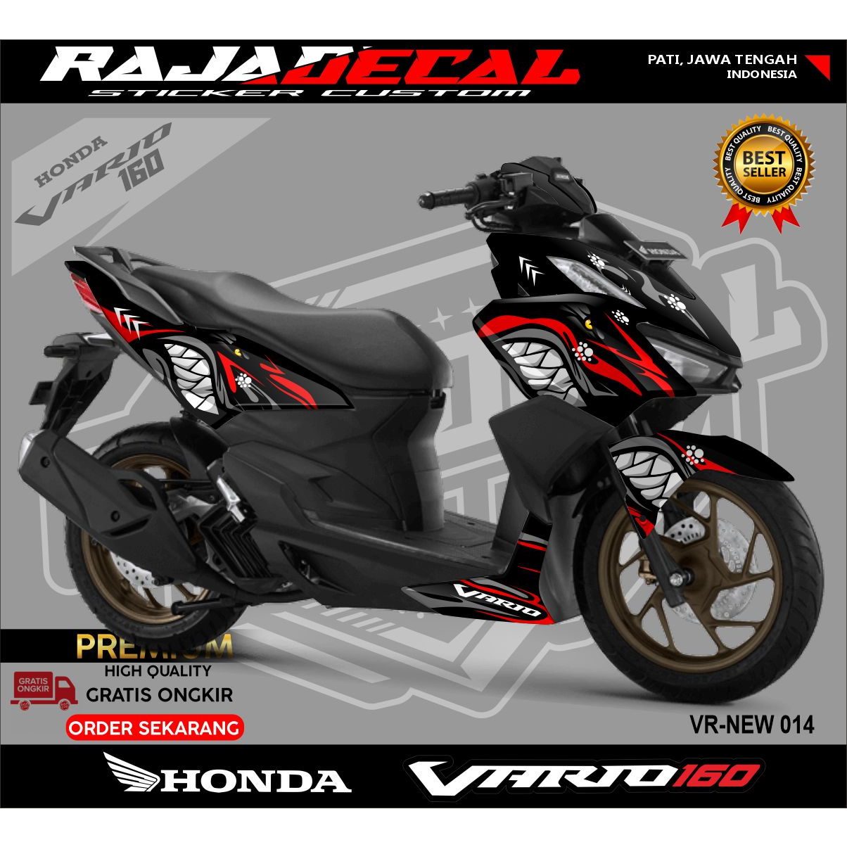 Decal Sticker Vario 160 full body - Dekal Sticker Striping lis Vario ...