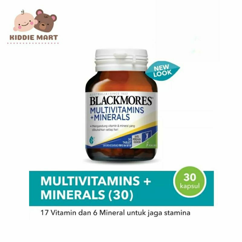 Blackmores Multivitamins+Minerals Multivitamins Contents 30 Contents 60