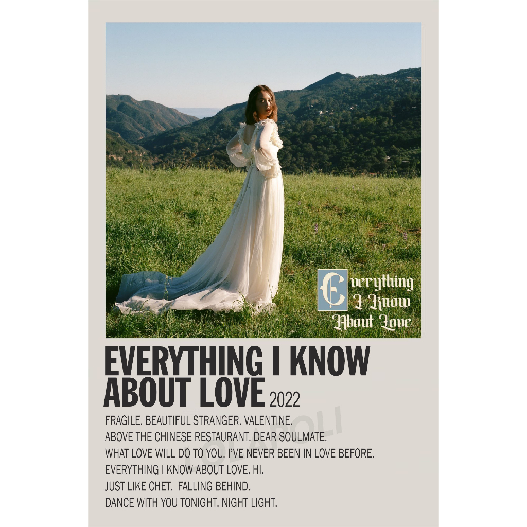 Poster Cover Album Everything I Know About Love - Laufey | Shopee Malaysia