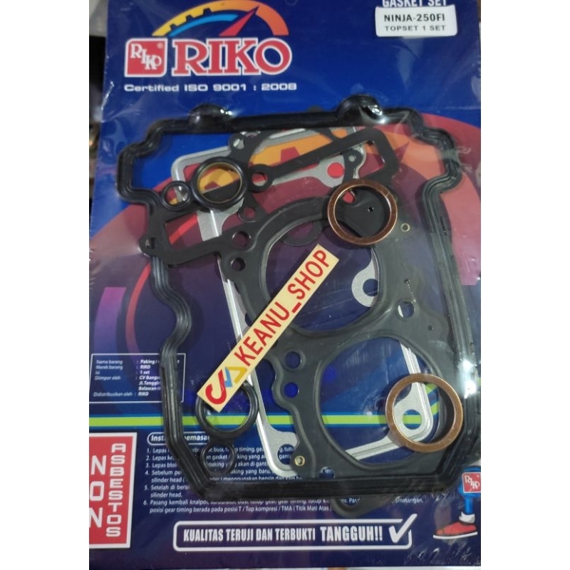 KAWASAKI (KEANU) TOP SET PAKING NINJAkawasaki GASKET TOP SET NINJA 250 ...