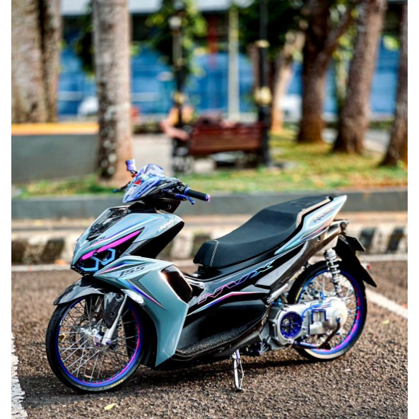 Striping STICKER ALL NEW AEROX CONNECTED NVX 155 Transparent RAINBOW ...