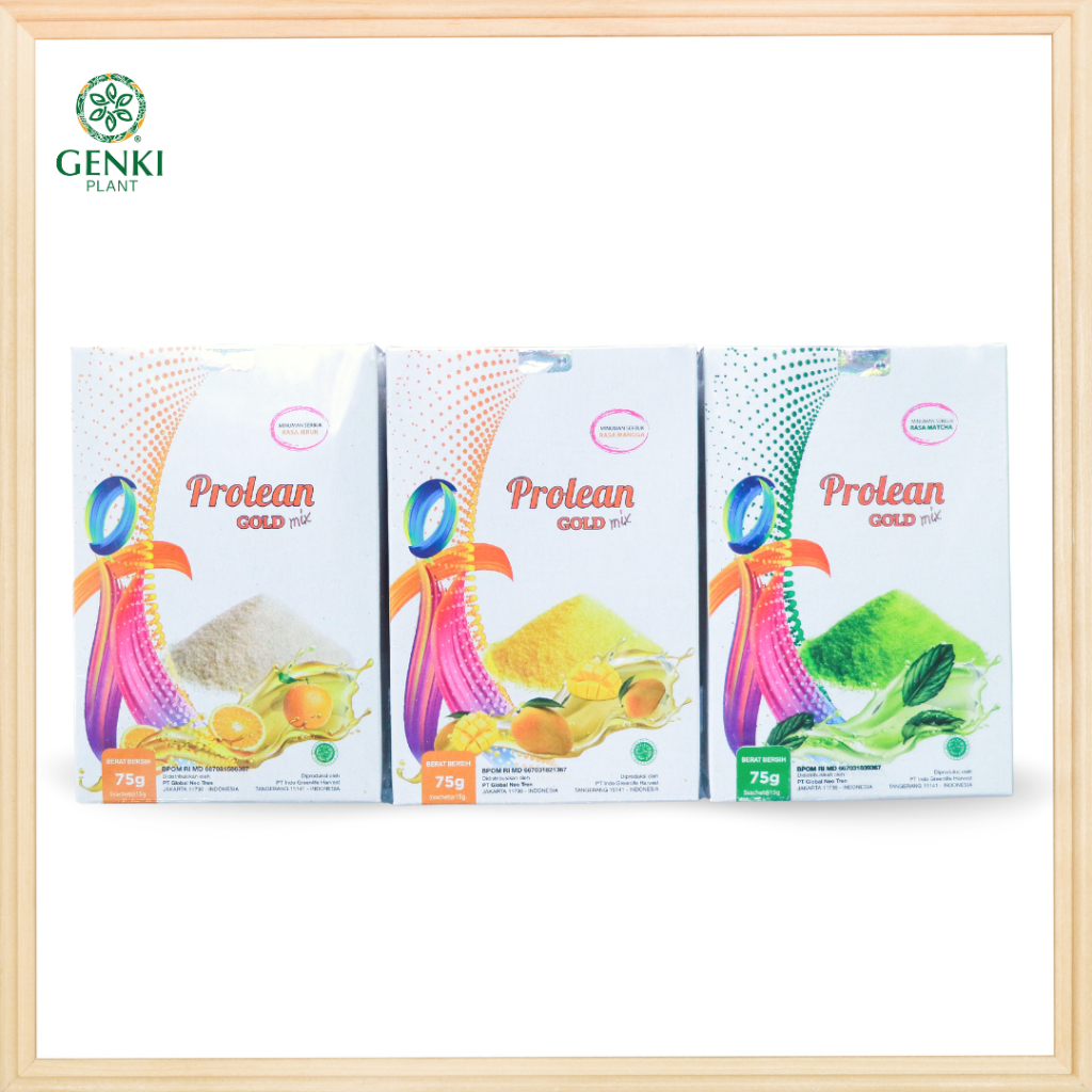 Prolean Psyllium Husk Gold Mix/High Fiber Powder Drink 5 Sachets