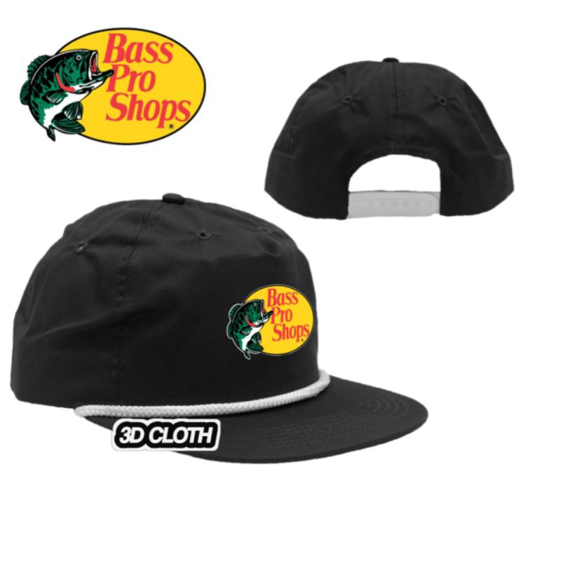 Casquette Vintage Années 80 Cummings Marine Bass Pro Shop - Snapback - Clinton Illinois