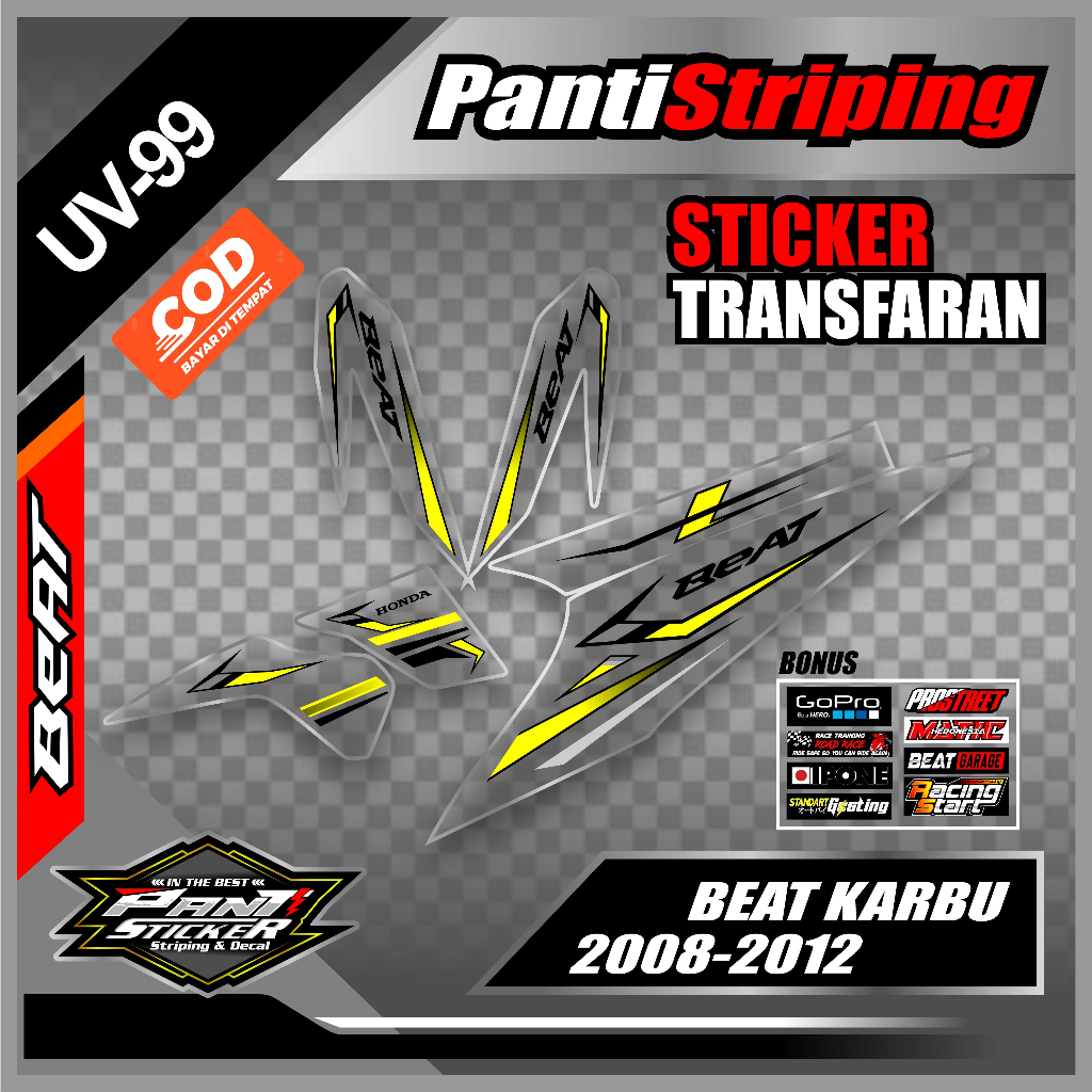 Transparent Striping UV Beat 2008-2009-2010-2011-2012 // Sticker List ...