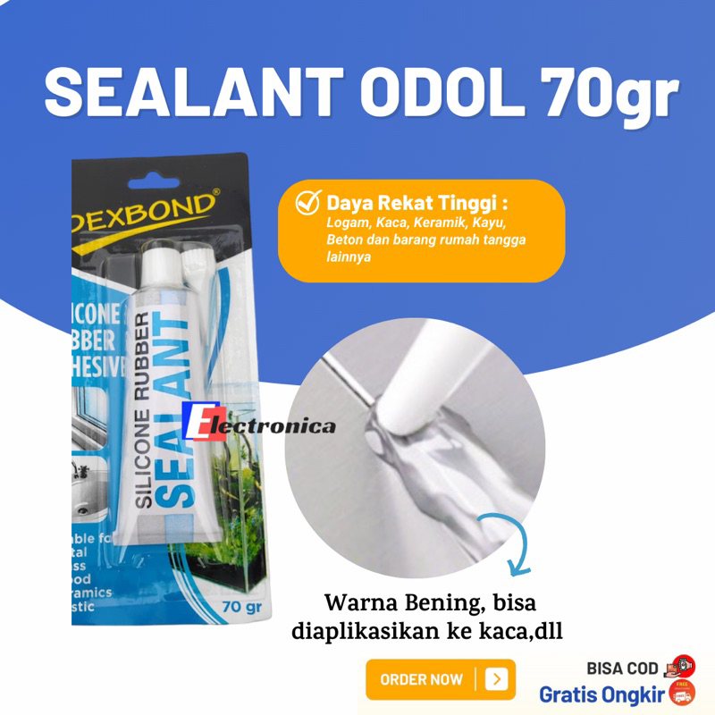 Dexbond Glass Glue 70GR/SEALANT TUBE/SILICONE RUBBER SEALANT | Shopee ...