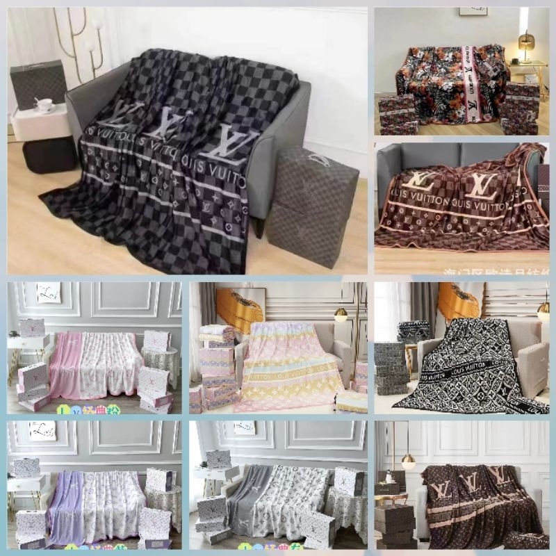 Sultan Fleece Blanket LV Soft BONUS Box 150*200cm Shopee Malaysia