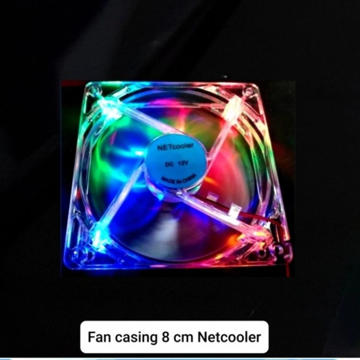 Transparent 8CM Casing Fan/ Transparent 8CM CPU Cooler Lamp | Shopee ...