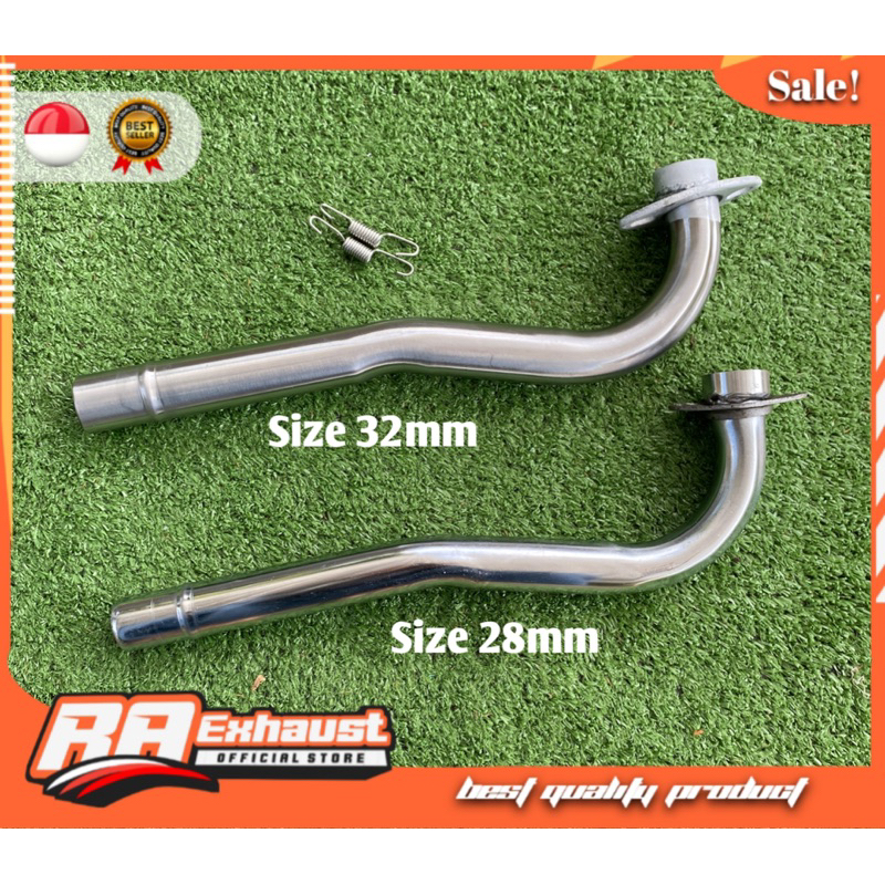 Exhaust Neck 28mm And 32mm Racing Front Manifold Srl115 Fi Lagenda Fi Vega Force Yamaha Jupiter Z1 9615