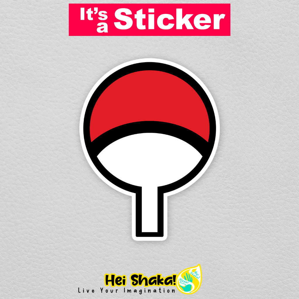 UCHIHA CLAN LOGO NARUTO Sticker Waterproof Vinyl Band Music Sticker ...