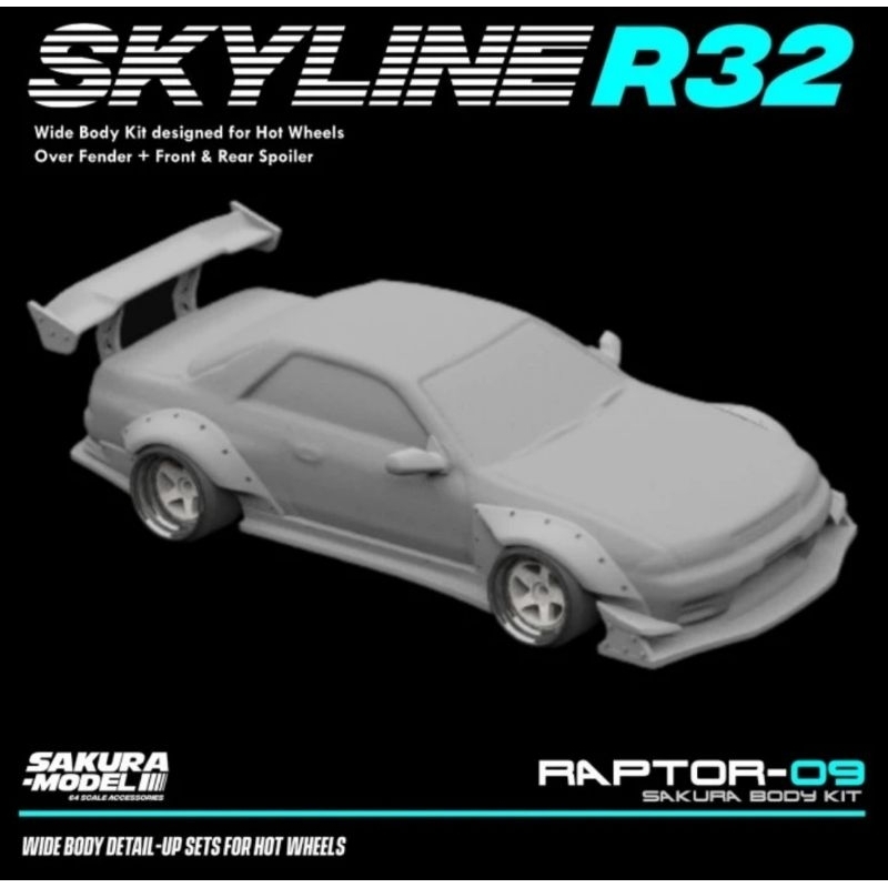 Body Kit add on for Nissan Skyline R32 Hotwheels | Shopee Malaysia