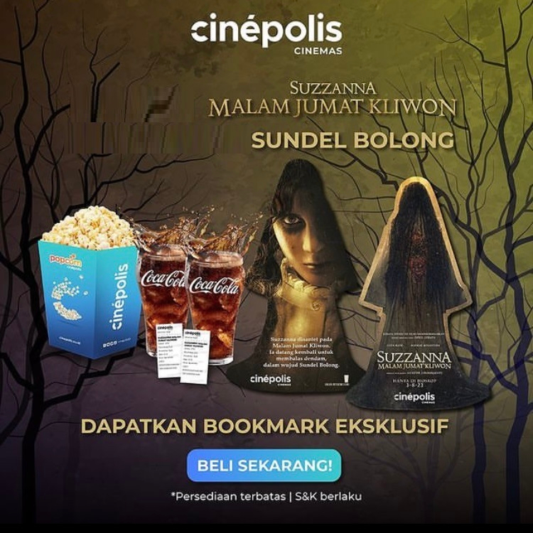 Suzzanna: Kliwon x Cinepolis Friday Night Official Bookmark | Shopee ...