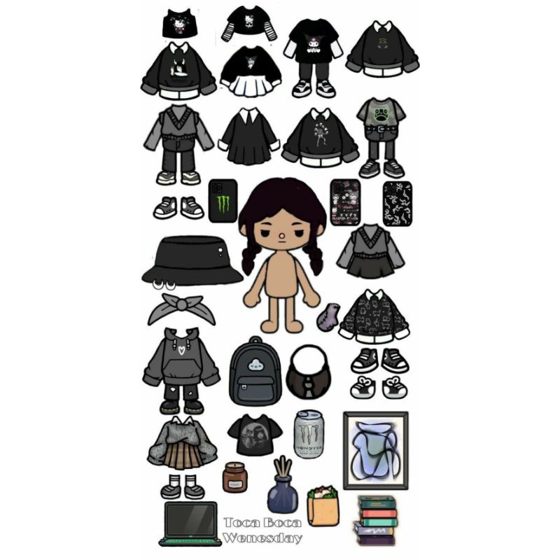 Toca BOCA Toy PAPER DOLL BP BP AN Disassembly KUROMI ENIDS ENID