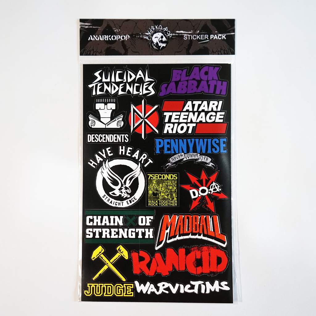 STICKER PACK / PAX STICKER / BAND STICKED IMAGE CONTENTS 30 PCS ...