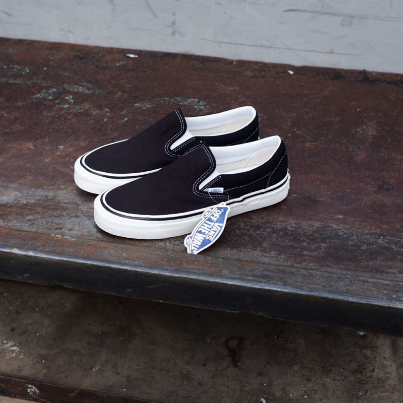 Vans Slip On Anaheim Factory 98 DX Black White Original Shopee Malaysia