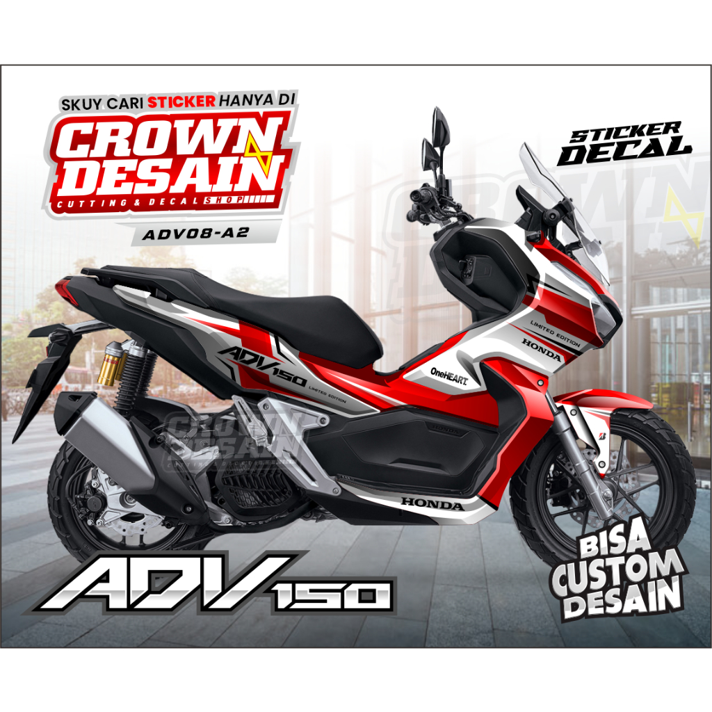 Decal ADV 150 Full Body, Sticker Decal Honda ADV 150, Dekal ADV 150 ...