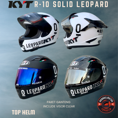Kyt R10 SOLID LEOPARD Helmet Handsome Package Kyt Helmet FULLFACE KYT