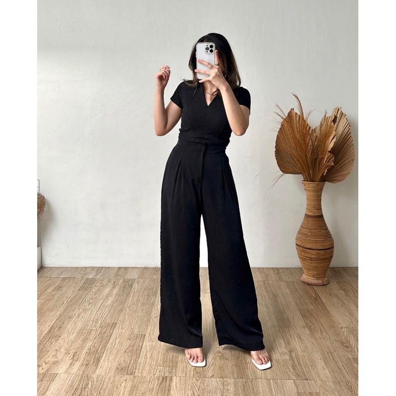 Vowy Pants College Office Culottes Highwaist Pants Are Comfortable To Wear For Office And College Shopee Malaysia