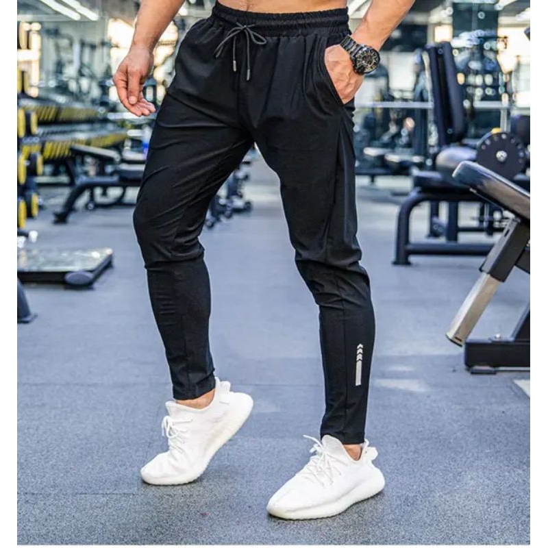 Track Pant Sports Gym Jogging Aerobic Gymnastics Fitness Men Misty