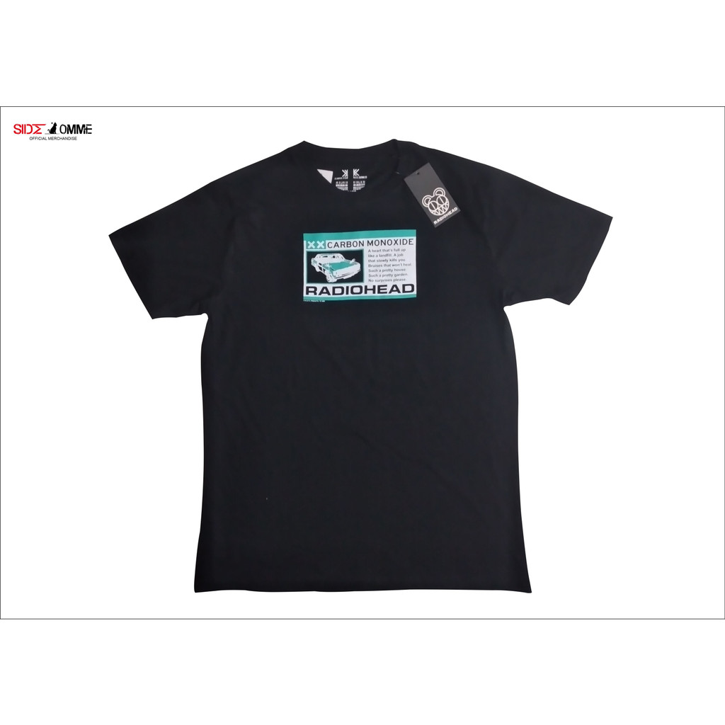 T-shirt Radiohead Carbon Patch – Homme, Noir, 100% Coton, Coupe Ample (neuf Avec étiquettes)