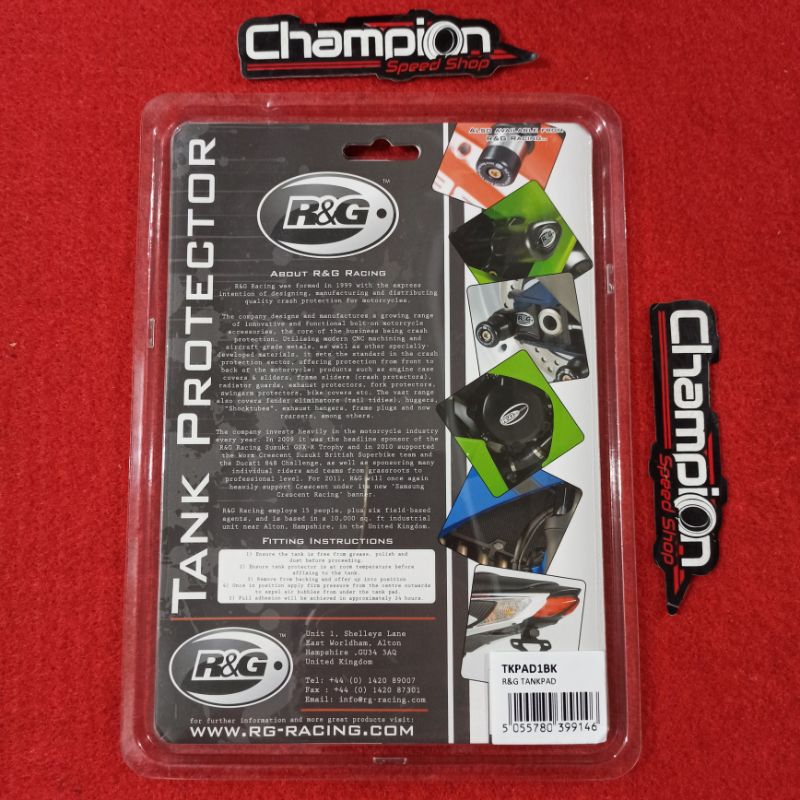 【半額】 Tankpad Tankgrip R&G Protector Grip Pad Tank Middle Center コミック・アニメ