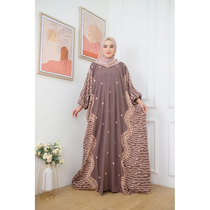 Gamis Kaftan Super Jumbo Pregnant Dress Metasha Daster Tiedye