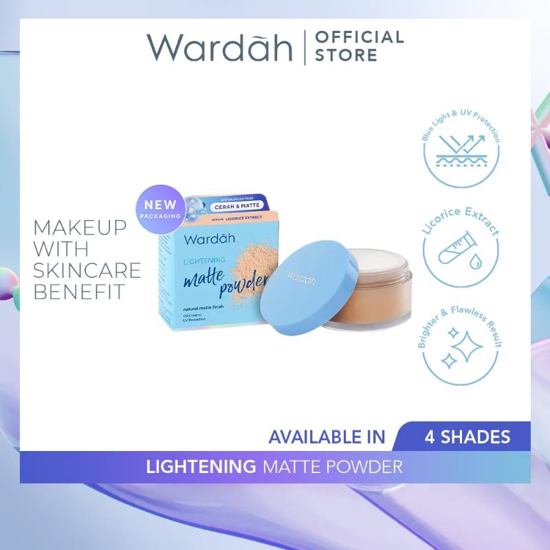 Loose POWDER WARDAH LIGHTENING MATTE - LIGHT BEIGE 20g (reject ...