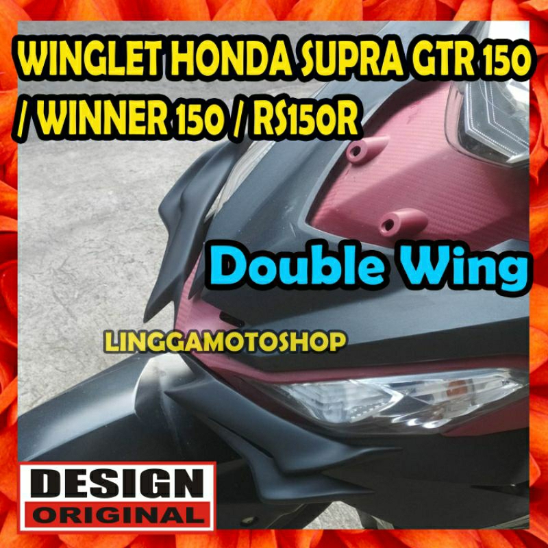 Winglet DOUBLE WINGS honda supra gtr 150 * Winner 150 * RS150R ...