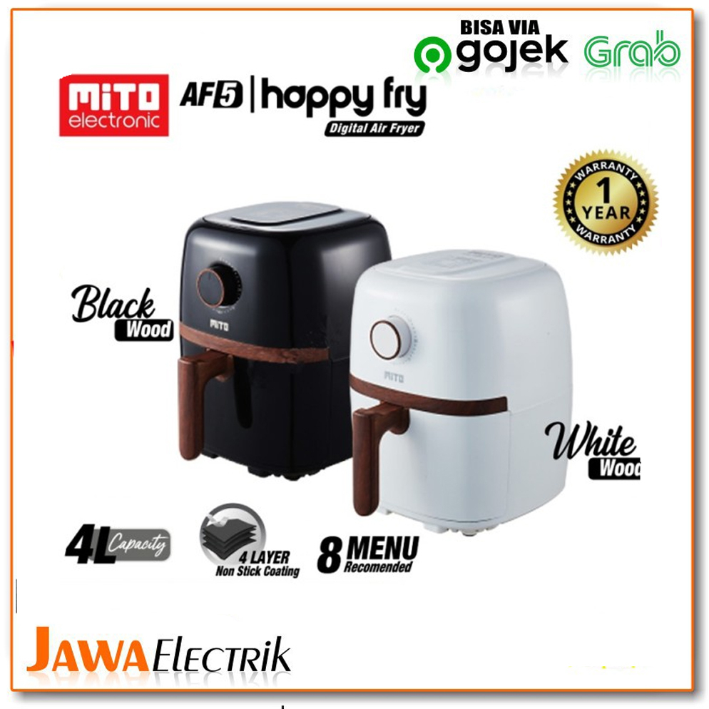 Mito Digital Air Fryer WOOD Series AF5 Happy Fry 4L BLACKWOOD