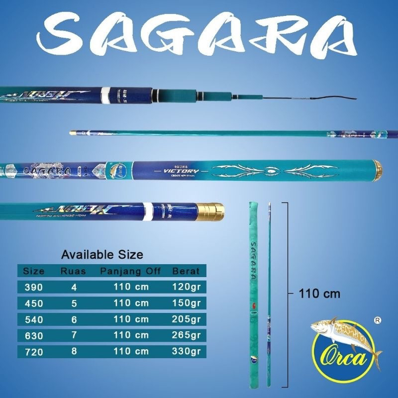 Orca Sagara 390 450 540 630 720 Fishing Rod | Shopee Malaysia
