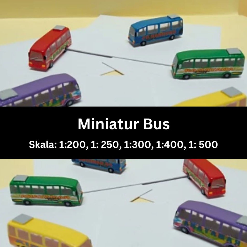 Miniature Bus Scale Architectural Mockup Diorama | Shopee Malaysia
