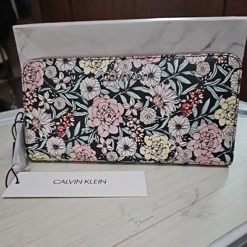 Calvin klein floral wallet best sale