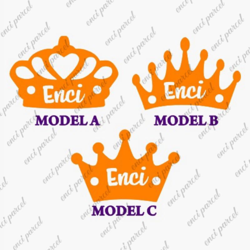 Hijab label Crown Shape custom Brand Name Shop label Dowry Bouquet ...