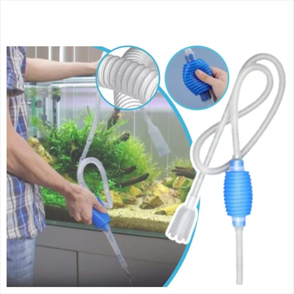 [KIKI] Cleaner Pump Siphon Aquarium Drain Hose Aquarium Water Drain