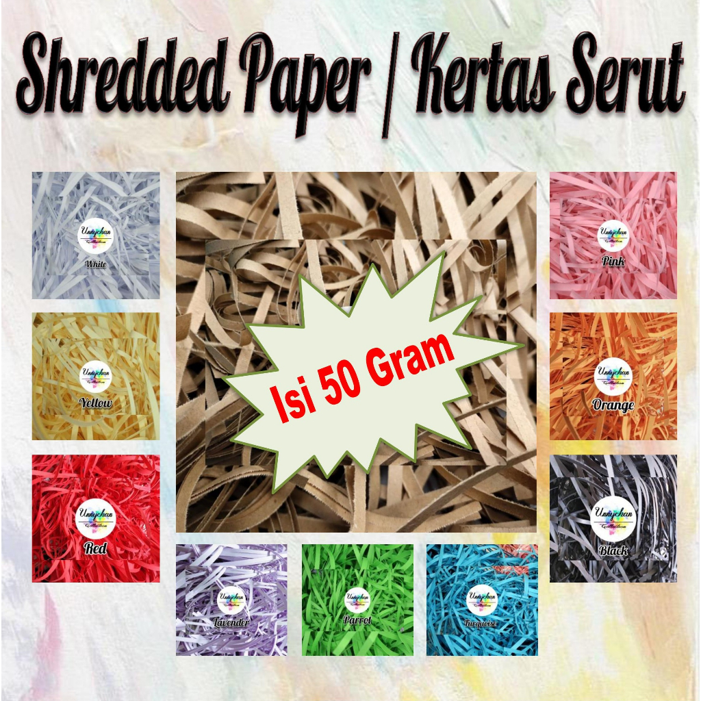 (50 Grams) Shredded Paper / Drawstring Paper / Samson Paper / Hampers ...