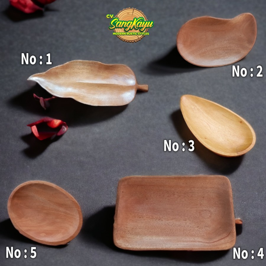 KAYU Sangkayu Wooden Serving Plate Wooden Plate Wooden Serving Plate ...