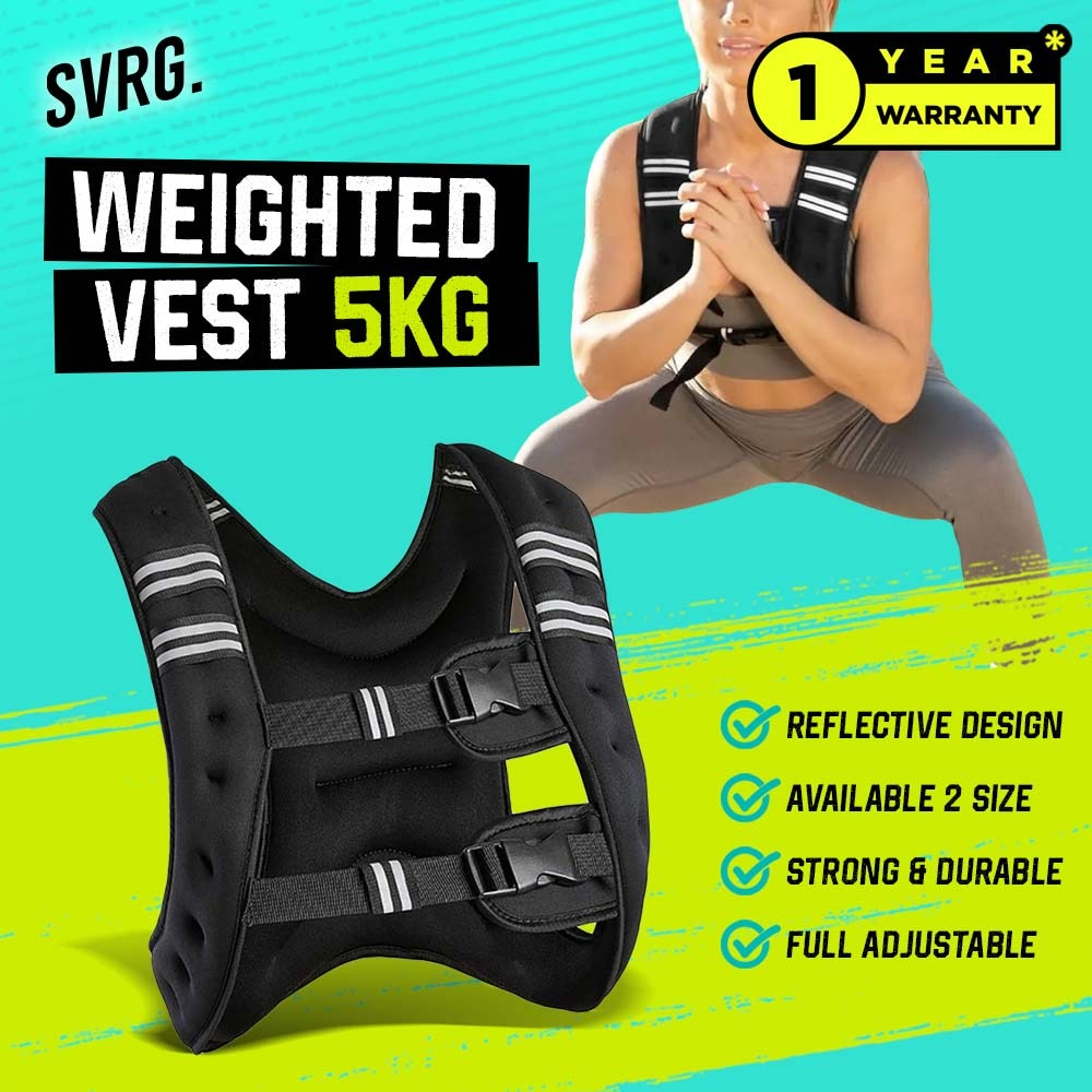 Svarga Weighted Vest | 5kg | Load Vest |Weight Vest Bending | Shopee ...