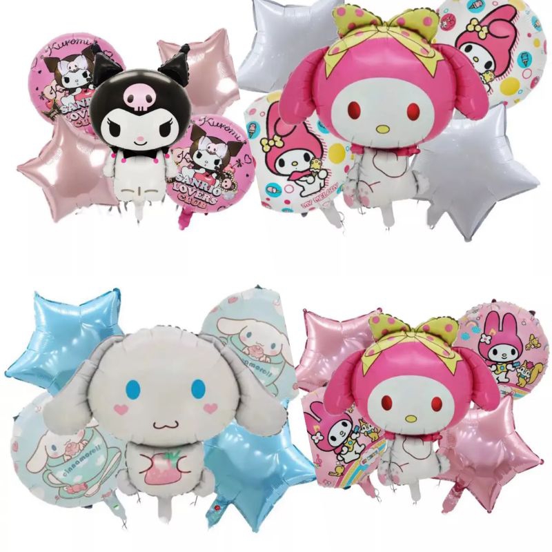 Sanrio Cinnamoroll Kuromi My Melody Birthday Balloon Shopee Malaysia