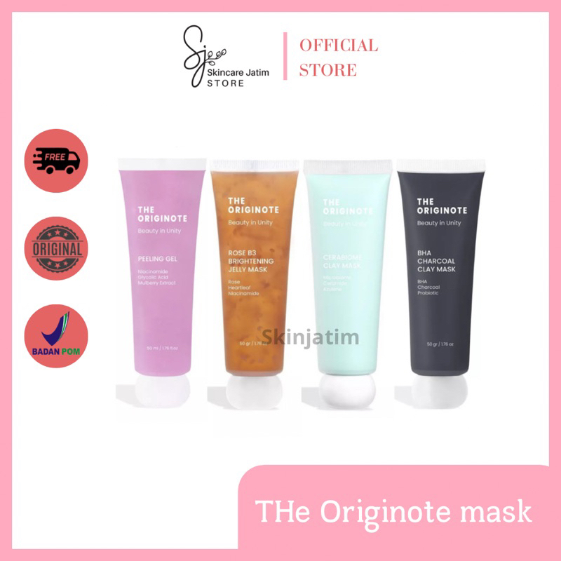 The Originote Rose B3 Brightening Jelly Mask Cerabiome Clay Mask Shopee Malaysia 5110