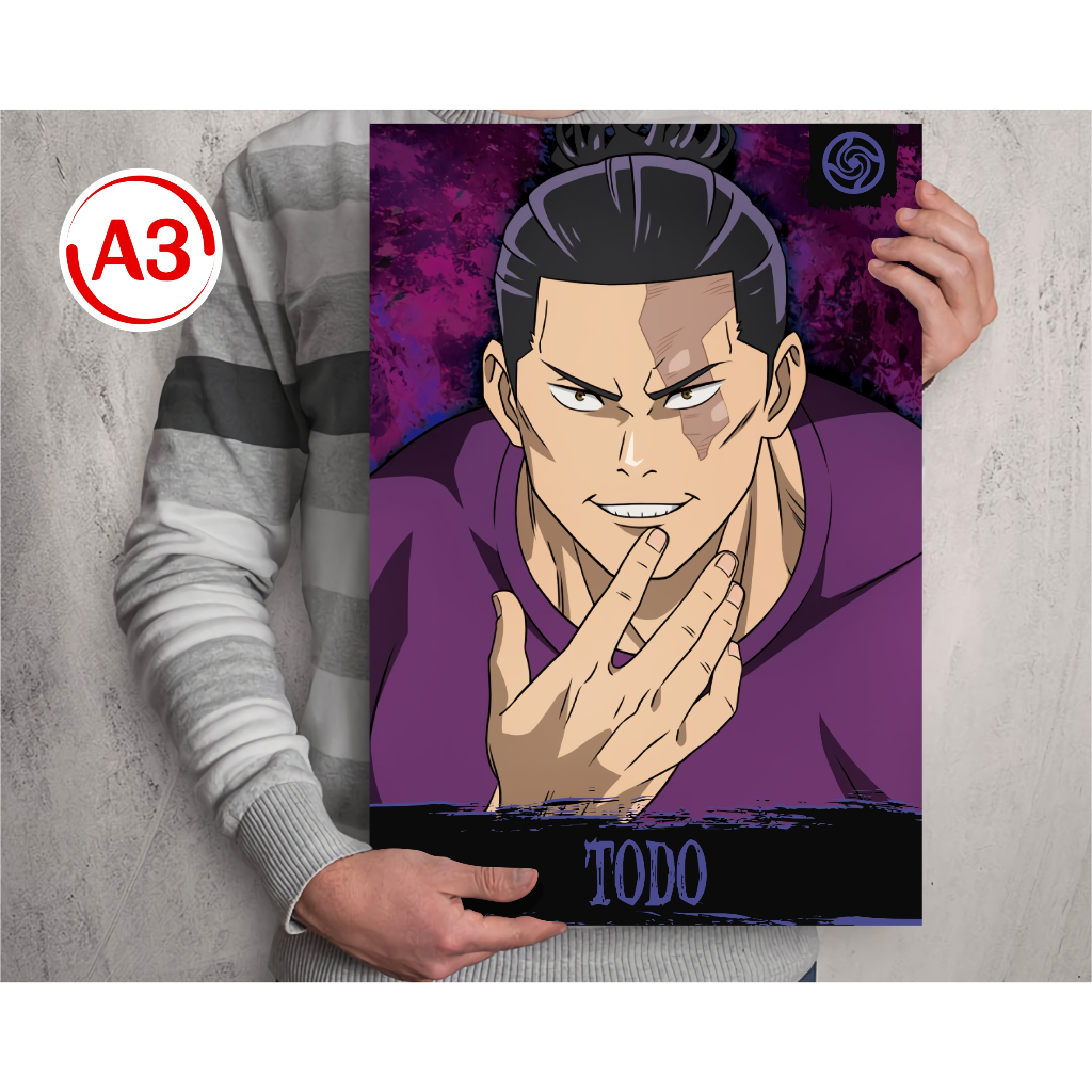 Poster Collection A3 Anime Jujutsu Kaisen B - Itadori Fushiguro ...