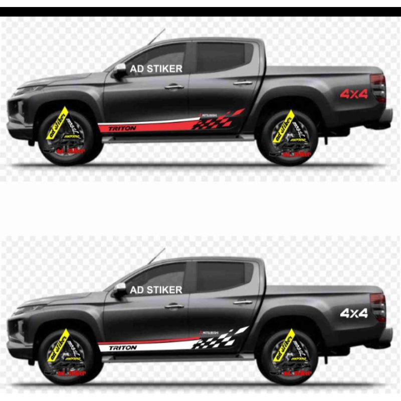 Triton Sticker Bottom Trim Sticker CUTTING Sticker CUSTOM Car Sticker