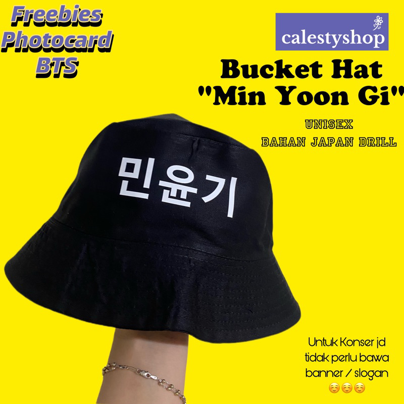 Min yoongi hot sale bucket hat