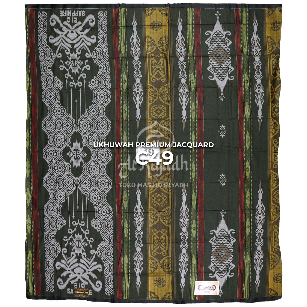 Sarong Classic Gold Jacquard Songket Motif Black cheapest Gray