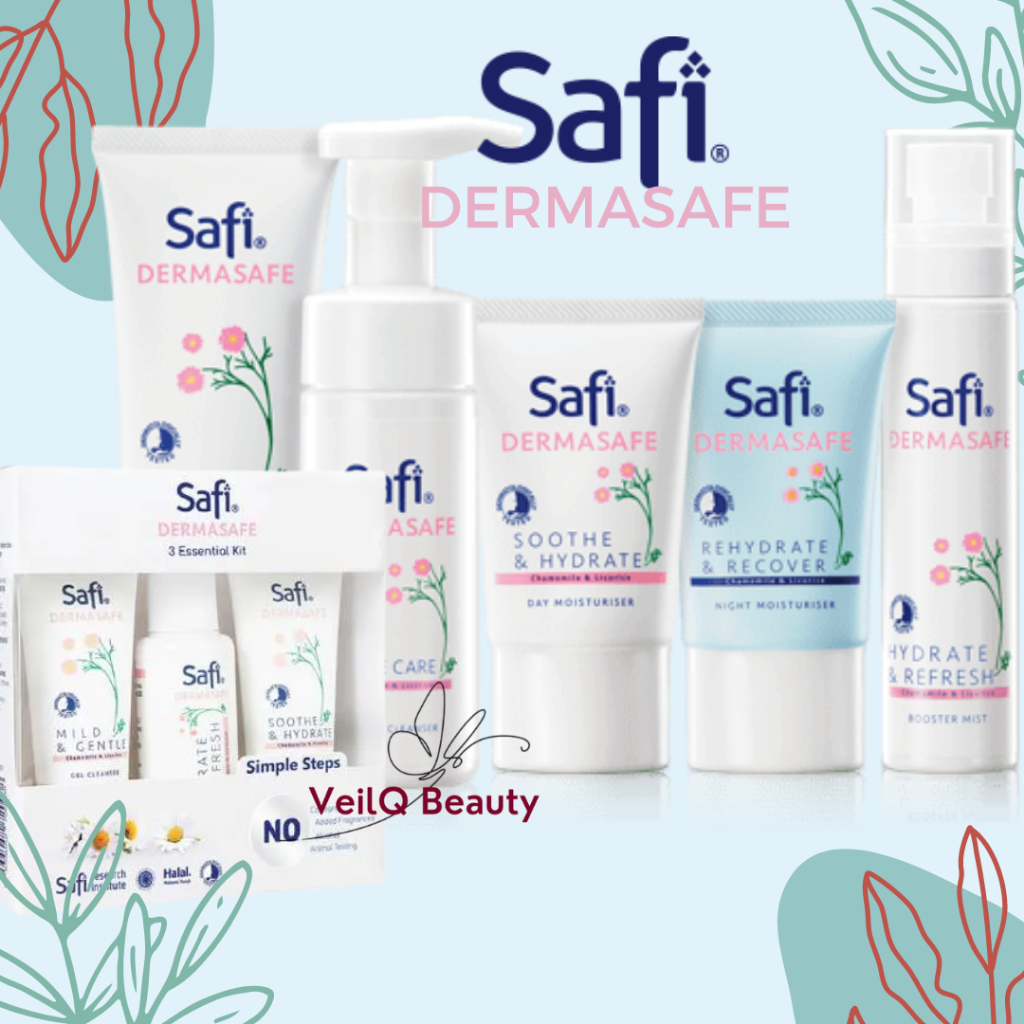 Safi Dermasafe Mousse Gel Cleanser Booster Mist Day Night Moisturizer