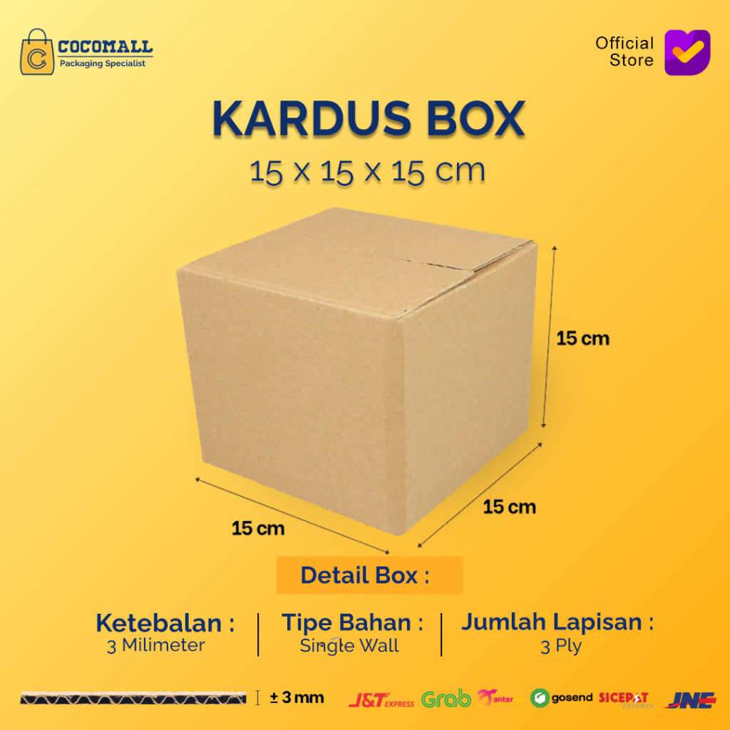 Cardboard Cardboard Box 15x15x15 CM Small Hampers Box | Shopee Malaysia