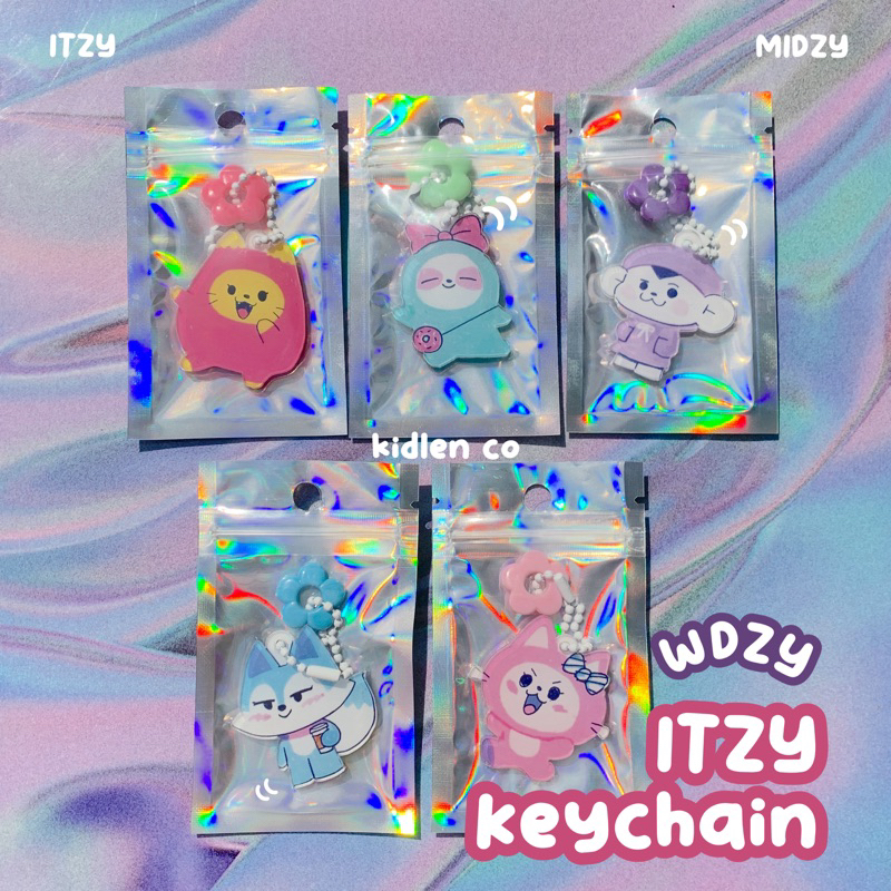 GANTUNGAN Keychain itzy wdzy line friends keyring key ring key chain ...