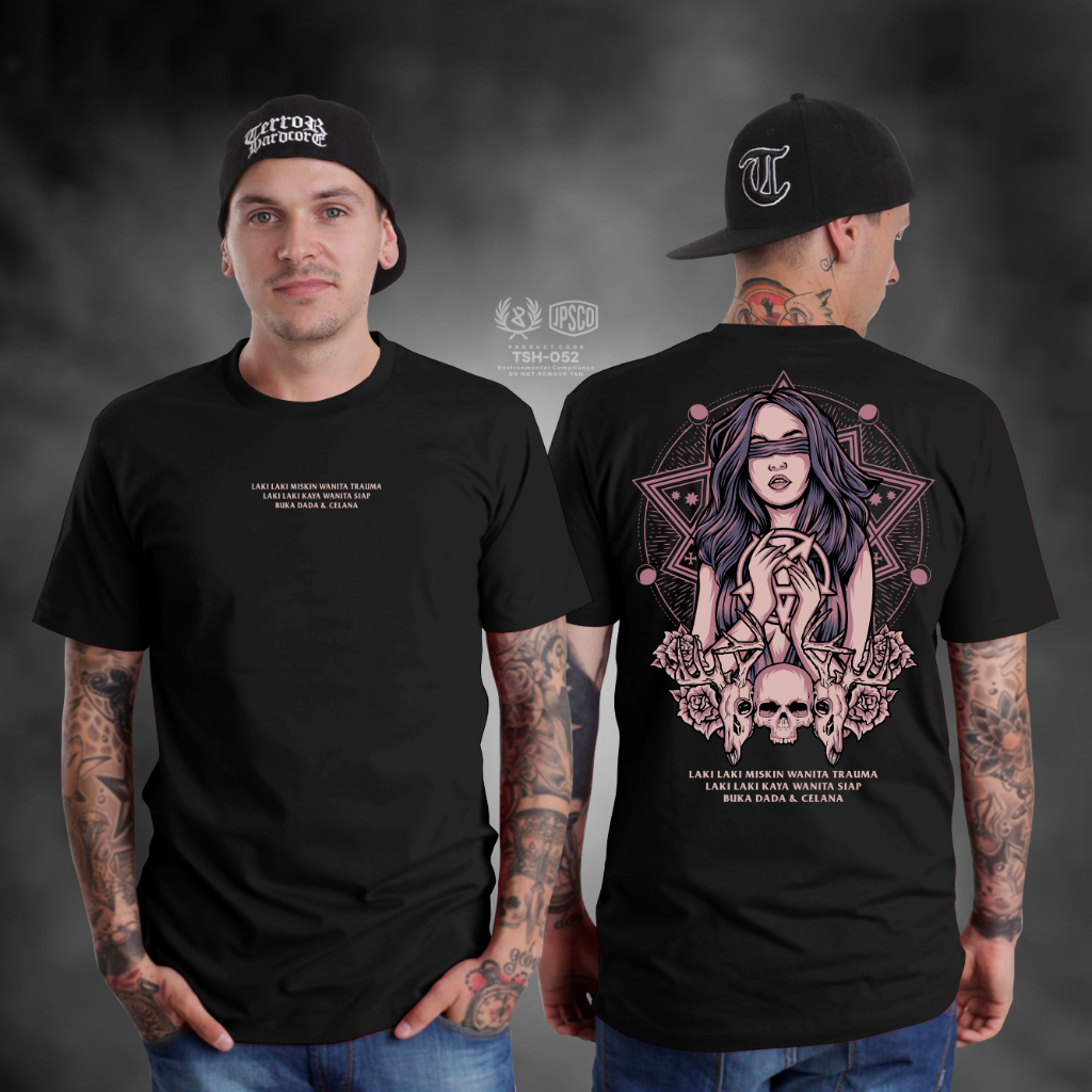 Satanic T-Shirt Words VOL2 Latest Men's Clothing | Shopee Malaysia