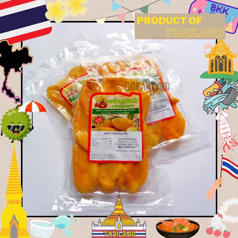 Soft DRIED MANGO Candied DRIED MANGO SNACK THAILAND | Shopee Malaysia