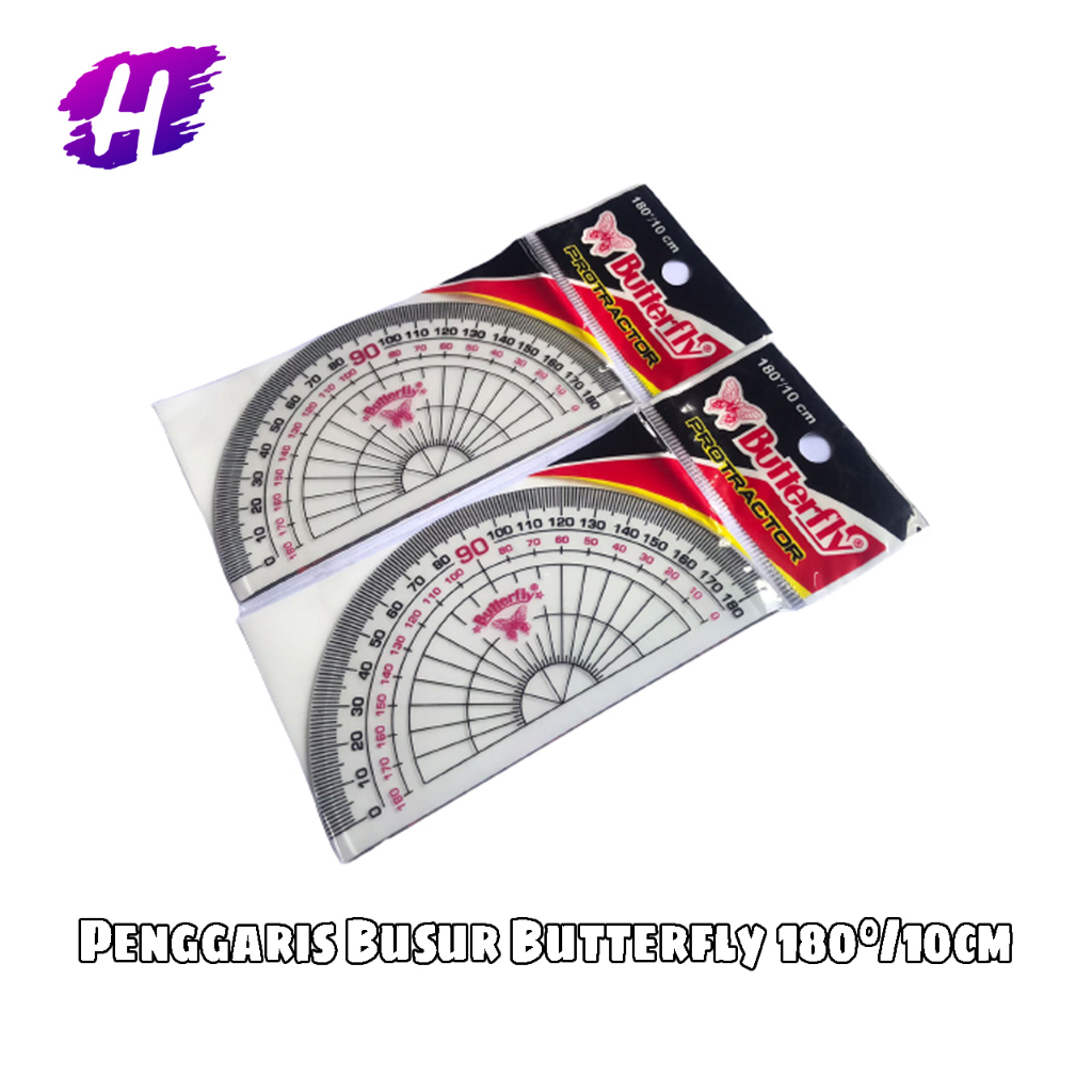 ️H2O ️ Butterfly Protractor Ruler 180/10 cm Protractor ( 1 Pcs ...